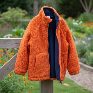 Fleece TEDDY DOUBLE SIDED tangerine