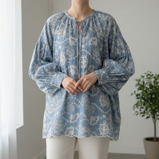 Țesătură din bumbac JEANS Embroidery Buttercup