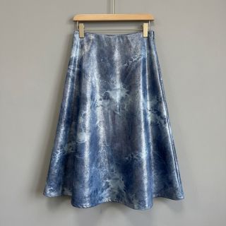 JEANS FOIL TIE DYE blue