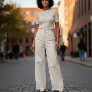 JEANS Denim white