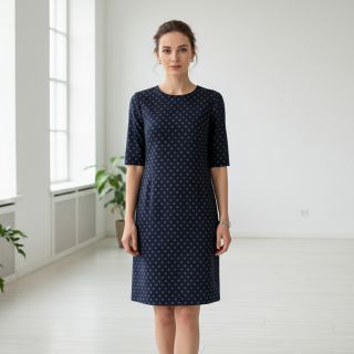 JEANS JACQUARD Ragged dots jeans