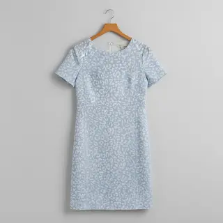 JEANS JACQUARD Animal skin light blue