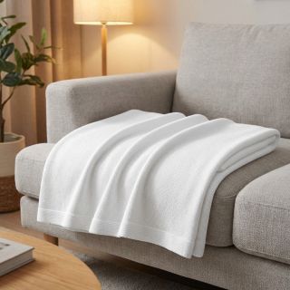 Țesătura tricotata BABY KNIT white