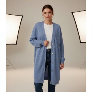 Tricot Knitted jacquard Diamond baby blue