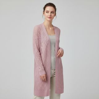Tricot Knitted jacquard Diamond light pink
