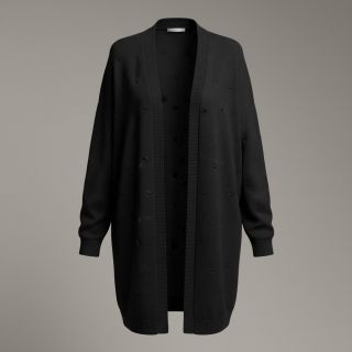 Țesătura tricotata BIG KNIT DOT black