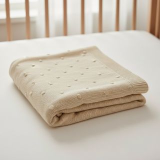 Țesătura tricotata BIG KNIT DOT naturals