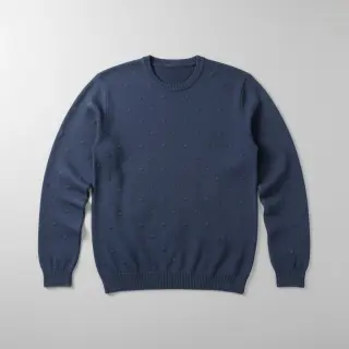 Țesătura tricotata BIG KNIT DOT navy