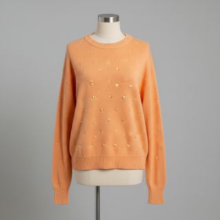 Țesătura tricotata BIG KNIT DOT peach