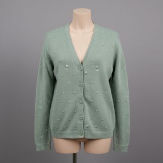 Țesătura tricotata BIG KNIT DOT old green