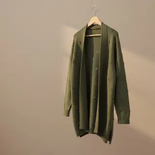 Țesătura tricotata BIG KNIT DOT camo green