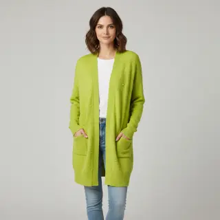 Țesătura tricotata BIG KNIT DOT bright green