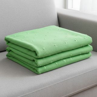 Țesătura tricotata BIG KNIT DOT grass green