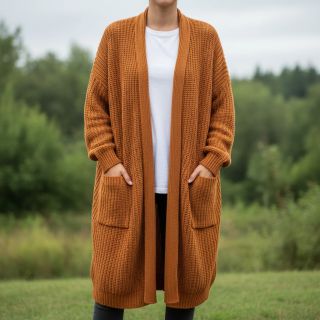 Țesătura tricotata BIG KNIT brick