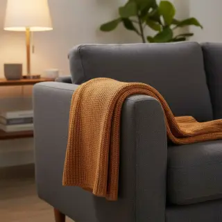 Țesătura tricotata BIG KNIT brick