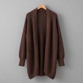 Țesătura tricotata BIG KNIT dark brown