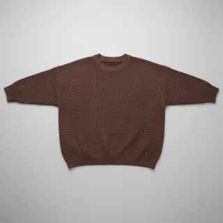 Țesătura tricotata BIG KNIT dark brown
