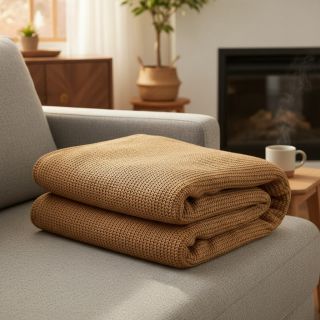 Țesătura tricotata BIG KNIT brown