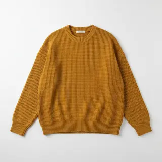 Țesătura tricotata BIG KNIT mustard