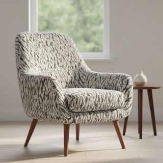 Tricot Knitted jacquard Comfy Blurry Ikat grey