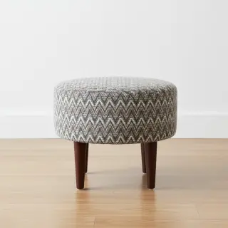 Tricot Knitted jacquard Comfilia Zigzag wavy brown
