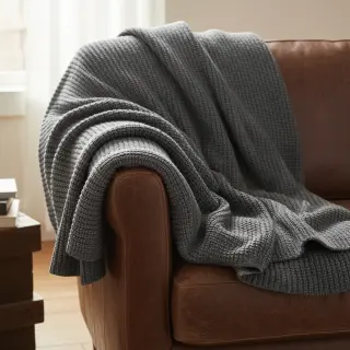 Țesătura tricotata BIG KNIT dark grey
