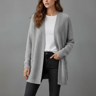 Țesătura tricotata BIG KNIT light grey