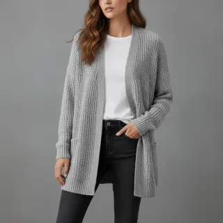 Țesătura tricotata BIG KNIT light grey