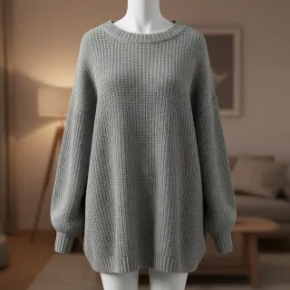 Țesătura tricotata BIG KNIT light grey
