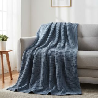 Țesătura tricotata BIG KNIT blue