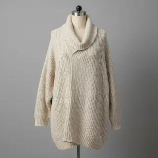 Țesătura tricotata BIG KNIT cream