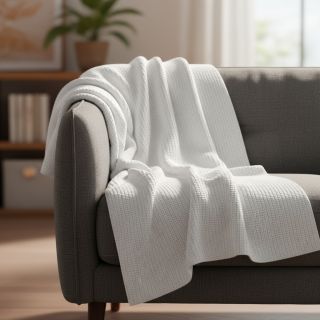 Țesătura tricotata BIG KNIT white