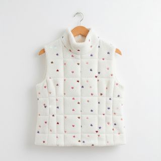 Stofă palton TEDDY Tossed hearts multi