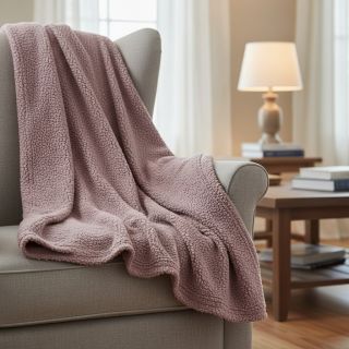 Stofă palton TEDDY dark powder