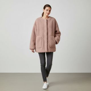 Stofă palton TEDDY powder