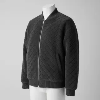 Stofă palton TEDDY Diamond dark grey
