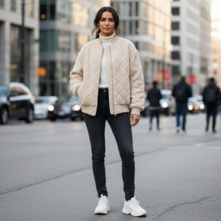 Stofă palton TEDDY Diamond beige