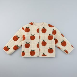Stofă palton TEDDY JACQUARD Apples