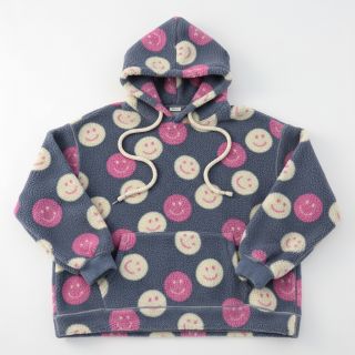 Stofă palton TEDDY JACQUARD Happy faces jeans