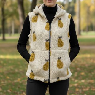 Stofă palton TEDDY JACQUARD Pears old lime