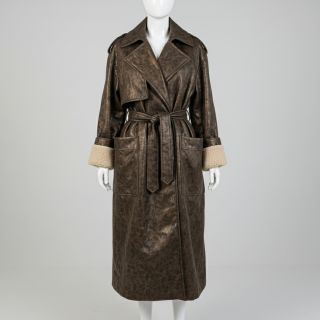 Stofă palton Panther Glammy Teddy Lammy brown