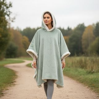 Pluș pentru bebeluși TEDDY Hearts old green