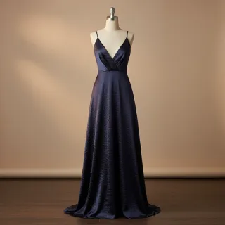 Satin DION navy