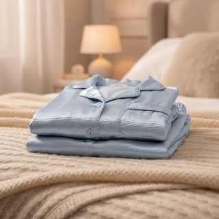 Satin DION light blue