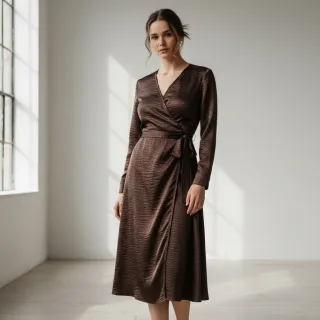 Satin DION dark brown