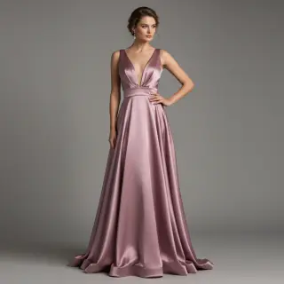 Satin SOIVÉ old rose