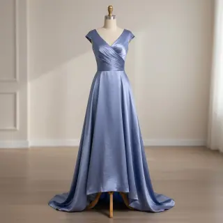 Satin SOIVÉ blue