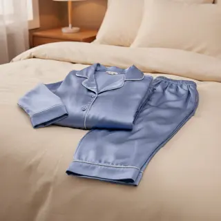 Satin SOIVÉ blue