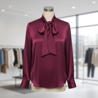 Satin SOIVÉ bordeaux