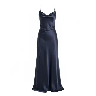 Satin SOIVÉ navy
